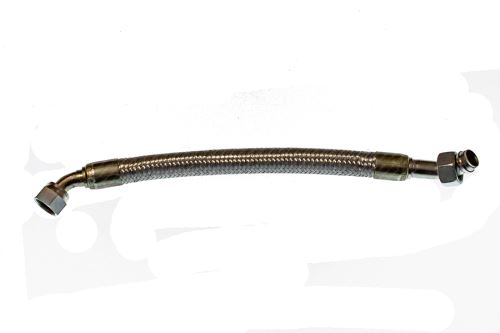 Oil line exit turbocharger