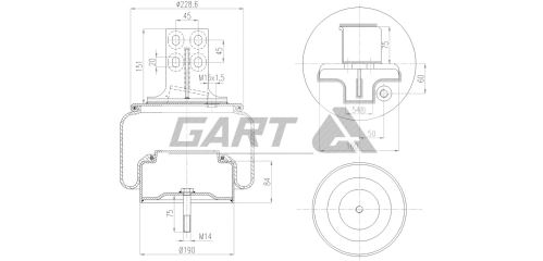 Boot of air suspension 276.1.306