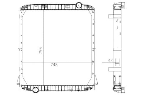 Radiator of engine cooling RX159011