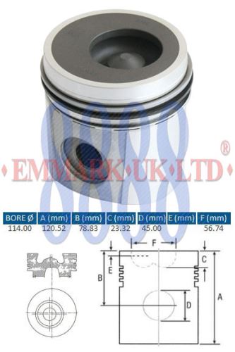 Píst STD CUMMINS 6CTA 3802569, 3802601, 3925878, 3926246, 3917707, 3802263