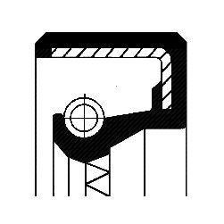 Shaft seal, crankshaft
