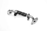 Oil line exit turbocharger
