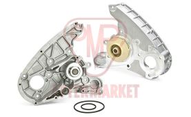 Water pump with gasket