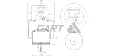 Boot of air suspension 41218550