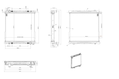 Radiator of engine cooling RX159032