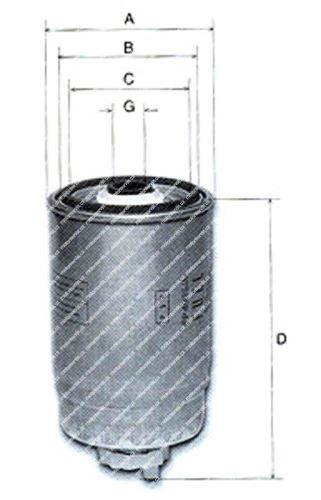 Filtr palivový P4183