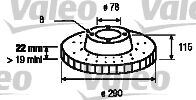Bremsscheibe 50 01 864 712 5001864712