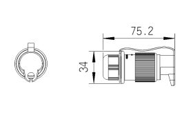 Plug of coiled cable 251100 (4)
