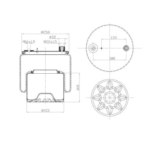 Boot of air suspension 289.1.480