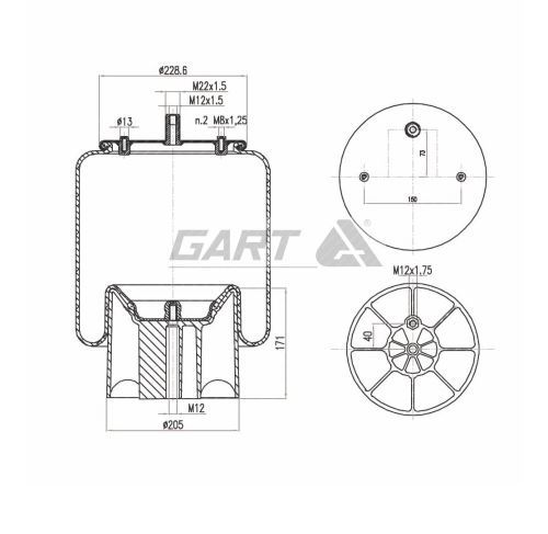 Boot of air suspension 294.2.500