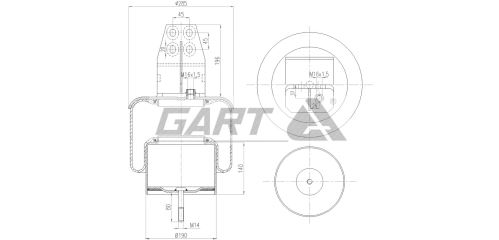 Boot of air suspension 41218551