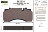 Brake Pad Set of disc brake 882224 50 01 855 902