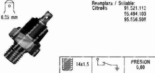 Sensor oil pressure FE1126