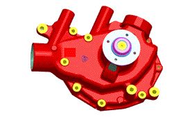 Water pump with gasket (1)