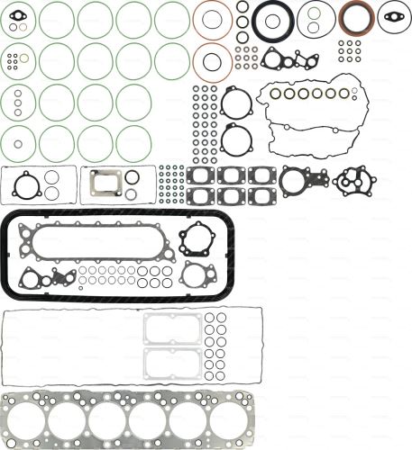 Full engine gasket set with CHG