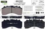 Brake Pad Set of disc brake 882281 A 000 421 72 10
