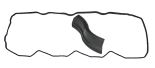 Valve cover gasket upper IVECO EuroCargo TECTOR 4 cyl. 504070037 Valve cover gasket upper IVECO EuroCargo TECTOR 4 cyl. 504070037