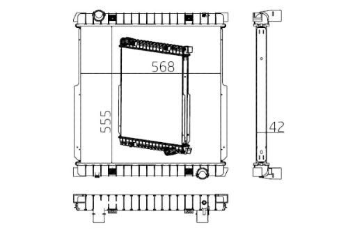 Radiator of engine cooling RX159015