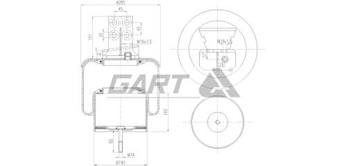 Boot of air suspension 41218549