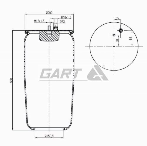 Boot of air suspension 302.0.521