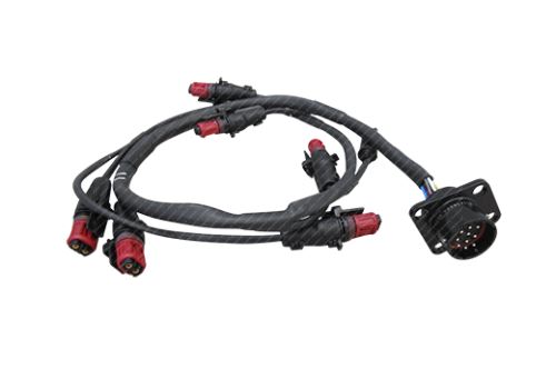 Elektrický kabel ke vstřikovačům IVECO STRALIS, TRAKKER, EURORIDER, ARWAY, EVADYS, DOMINO, MAGELYS CURSOR 10 Euro 4/5 do čísla motoru →F3A172291