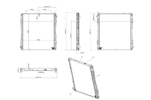 Radiator of engine cooling 519739