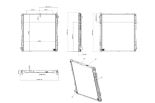 Radiator of engine cooling 519739 0570485