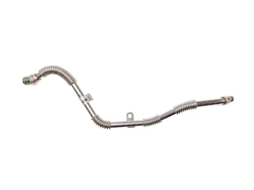 Oil line exit turbocharger